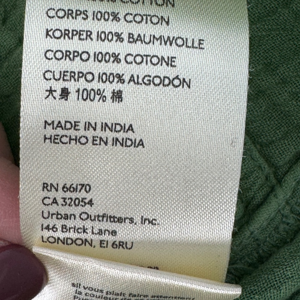 FREE PEOPLE We the Free Women’s Summer Daydream Button Down Green Shirt S NWT - Picture 12 of 12